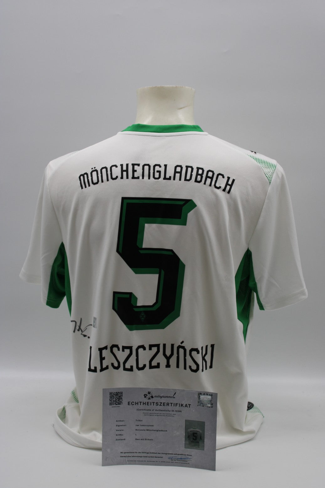 Mönchengladbach 2026/2027 Trikot Jan Leszczynski signiert zertifiziert L
