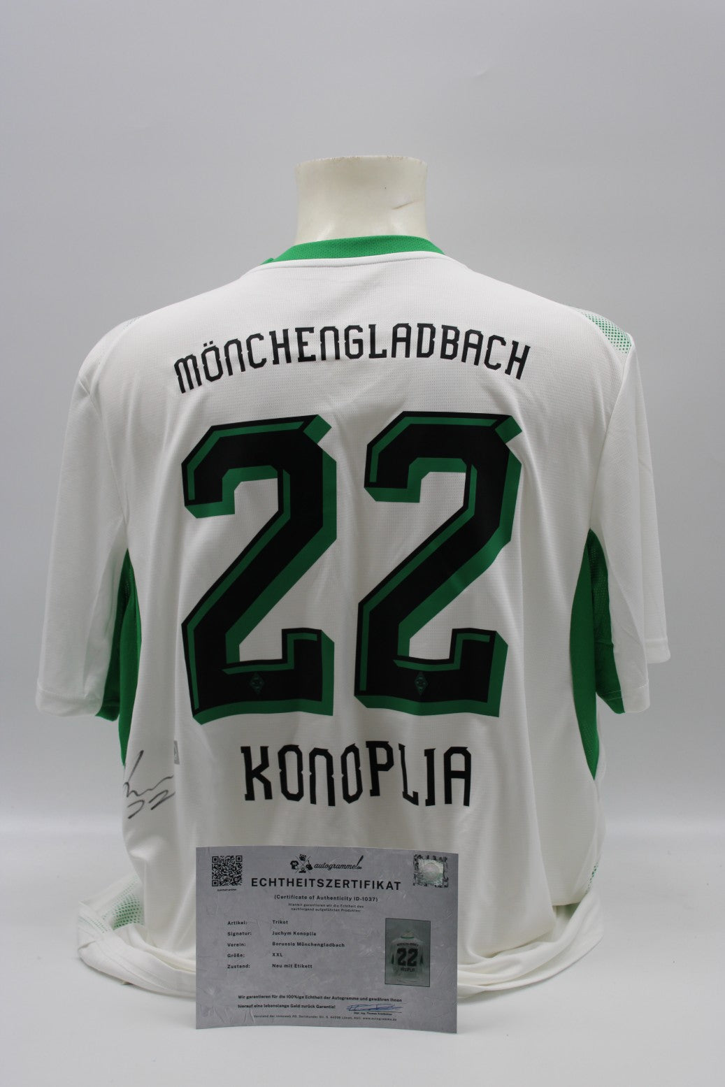 Mönchengladbach 2026/2027 Trikot Juchym Konoplia signiert zertifiziert XXL