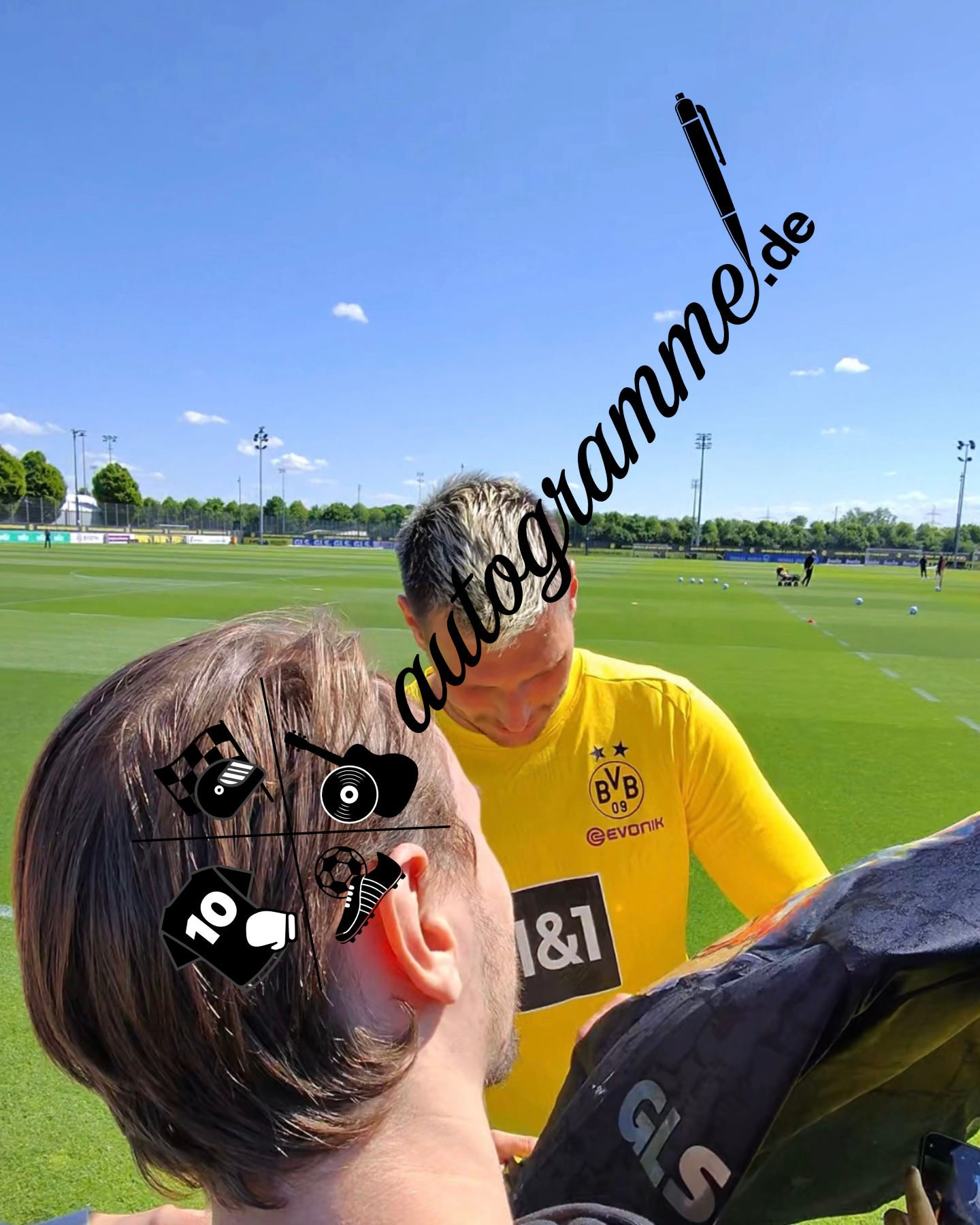 Borussia Dortmund jersey portrait of Niklas Süle, hand-painted and signed by BVB