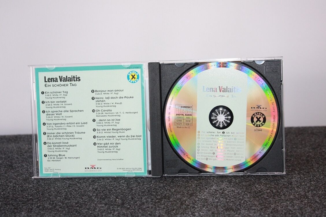 CD, Lena Valaitis signed, a beautiful day, music, German, singer, autograph