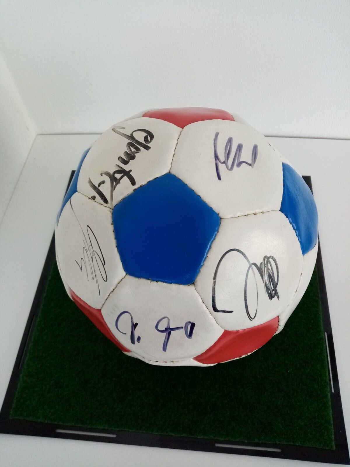 Fußball Bayern München signiert 1995/1996 + Vitrine Unterschrift COA Bundesliga
