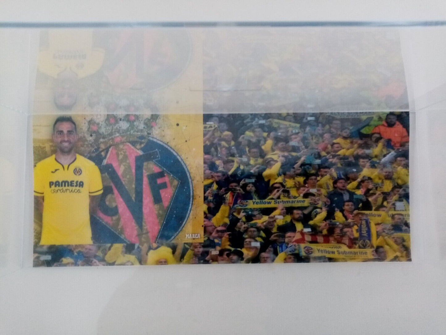 Fußballschuh Paco Alcacer signiert Villareal Spanien La Liga Fußball Nike Neu