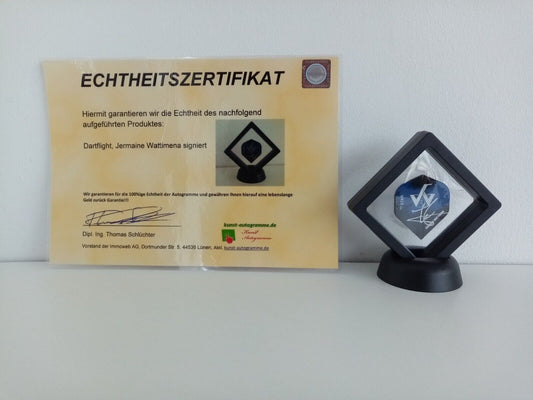 Dartflight Jermaine Wattimena signiert Darts COA Neu Flight