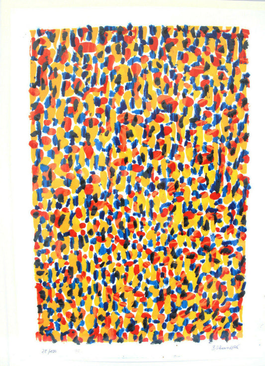 Bernd Schwarzer Original "Deutsch-Europäisches Bild" Nr.28 von 100, gerahmt