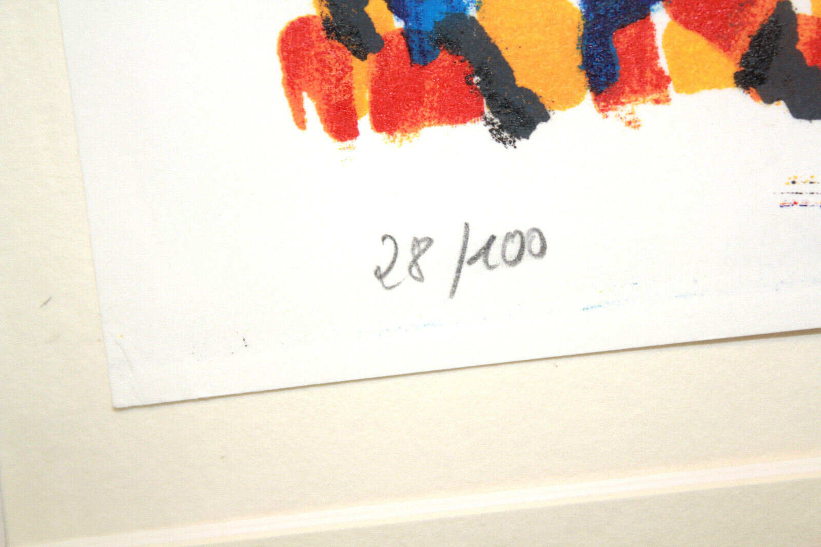 Bernd Schwarzer Original "German-European Picture" No.28 of 100, framed