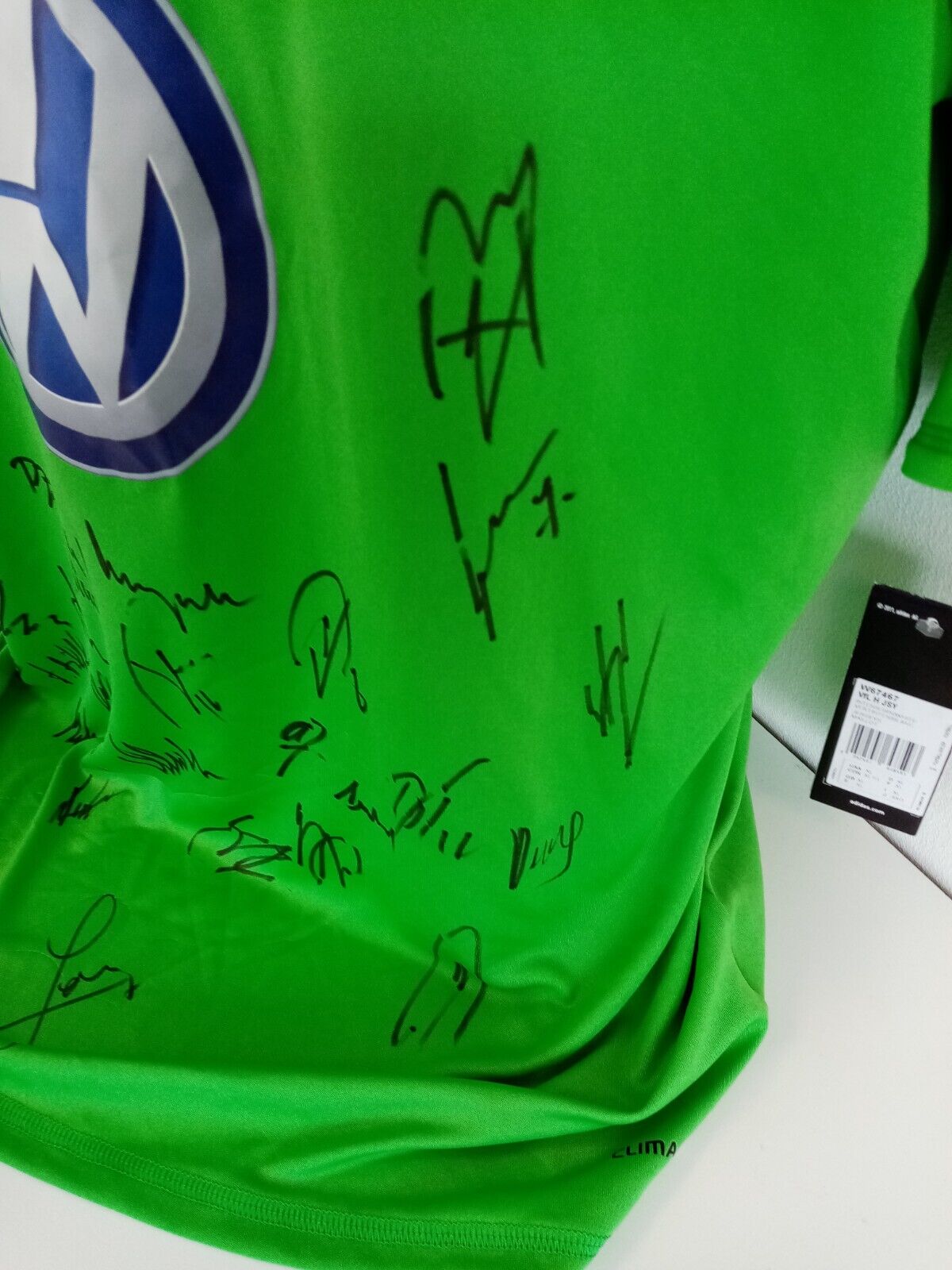VFL Wolfsburg Trikot 2012/2013 Teamsigniert Wölfe Autogramm Adidas Bundesliga XL