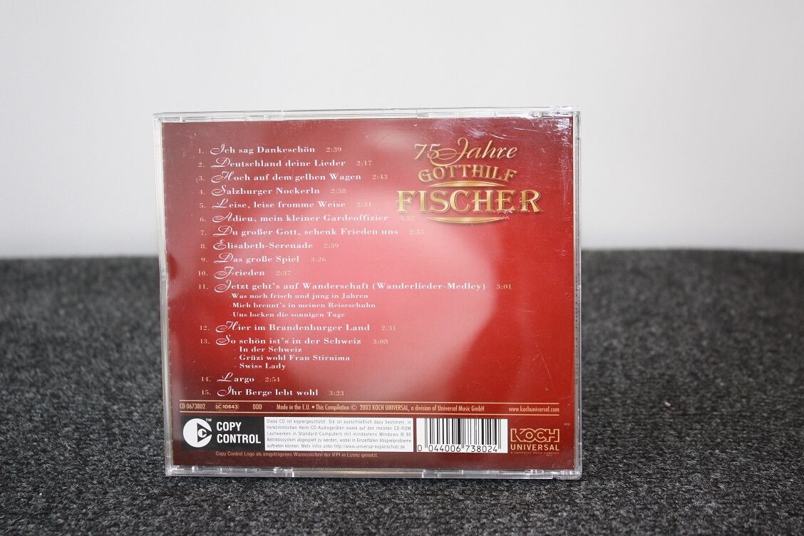 CD, Gotthilf Fischer signed, 75 years old, anniversary edition, autograph, music