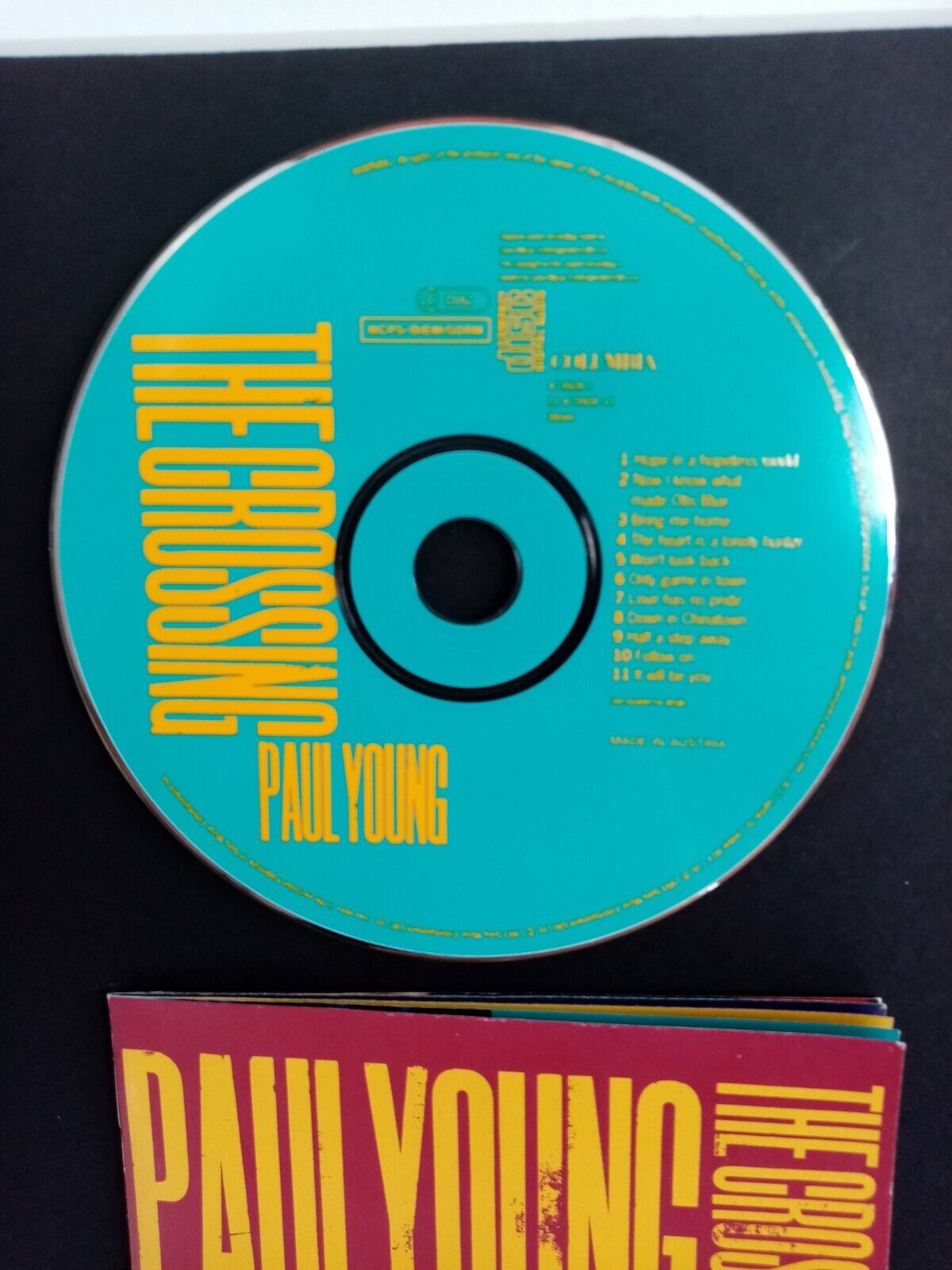 CD Cover Paul Young signed with album as part of autograph Signature Music