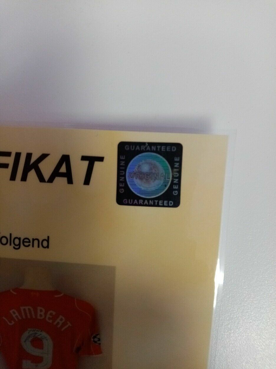 FC Liverpool jersey Rickie Lambert signed autograph soccer england warrior XL