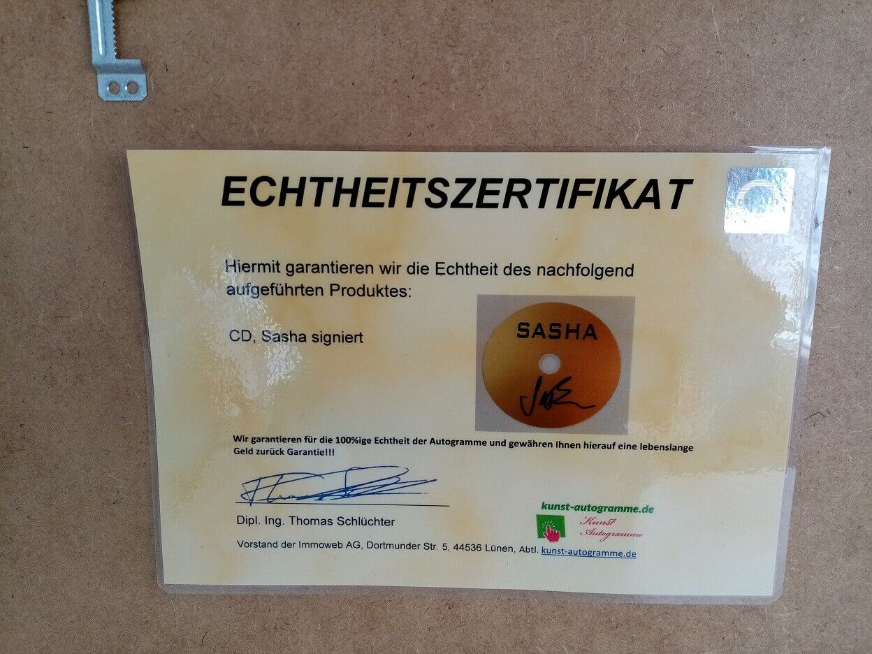 CD / Rohling Sasha signed with album as part of autograph music charts new