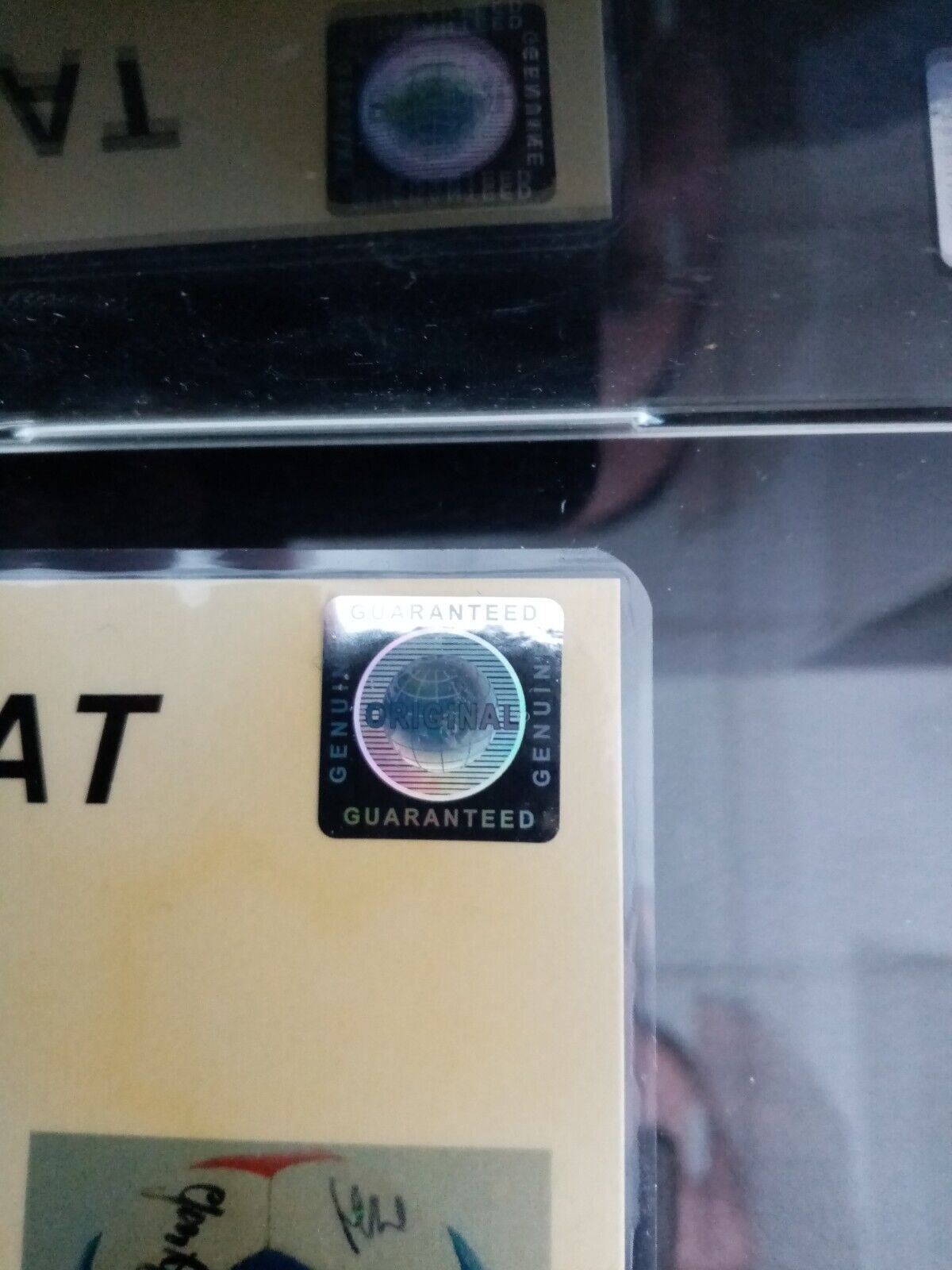 Fußball Bayern München signiert 1995/1996 + Vitrine Unterschrift COA Bundesliga