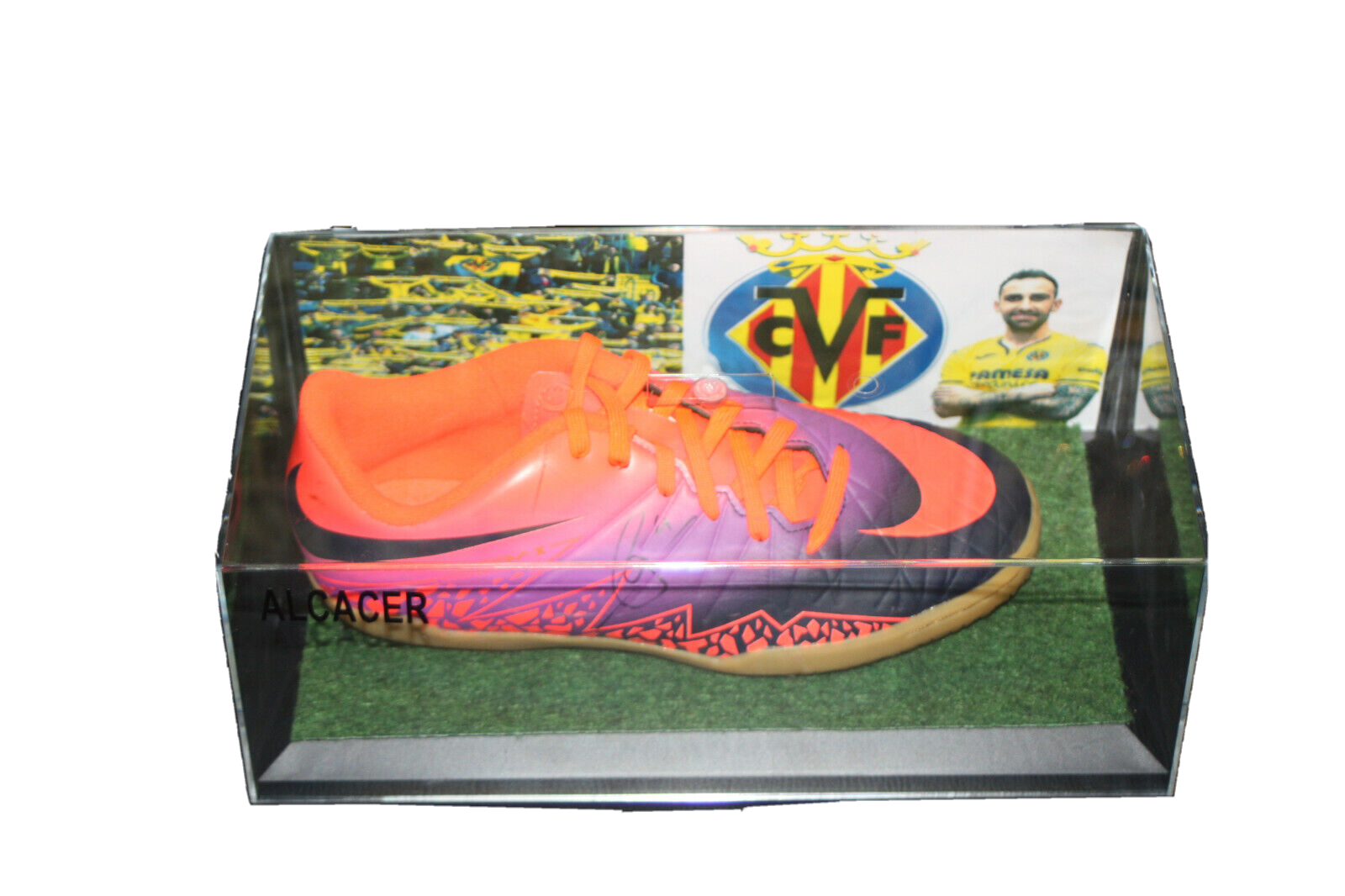 Football shoe Paco Alcacer signed Villarreal Spain La Liga Football Nike NEW