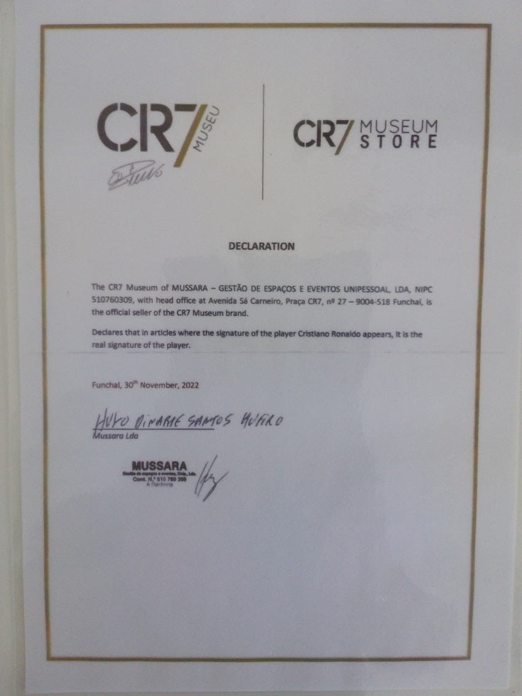 Football Cristiano Ronaldo signs Portugal Football Real Madrid Autogram Ball