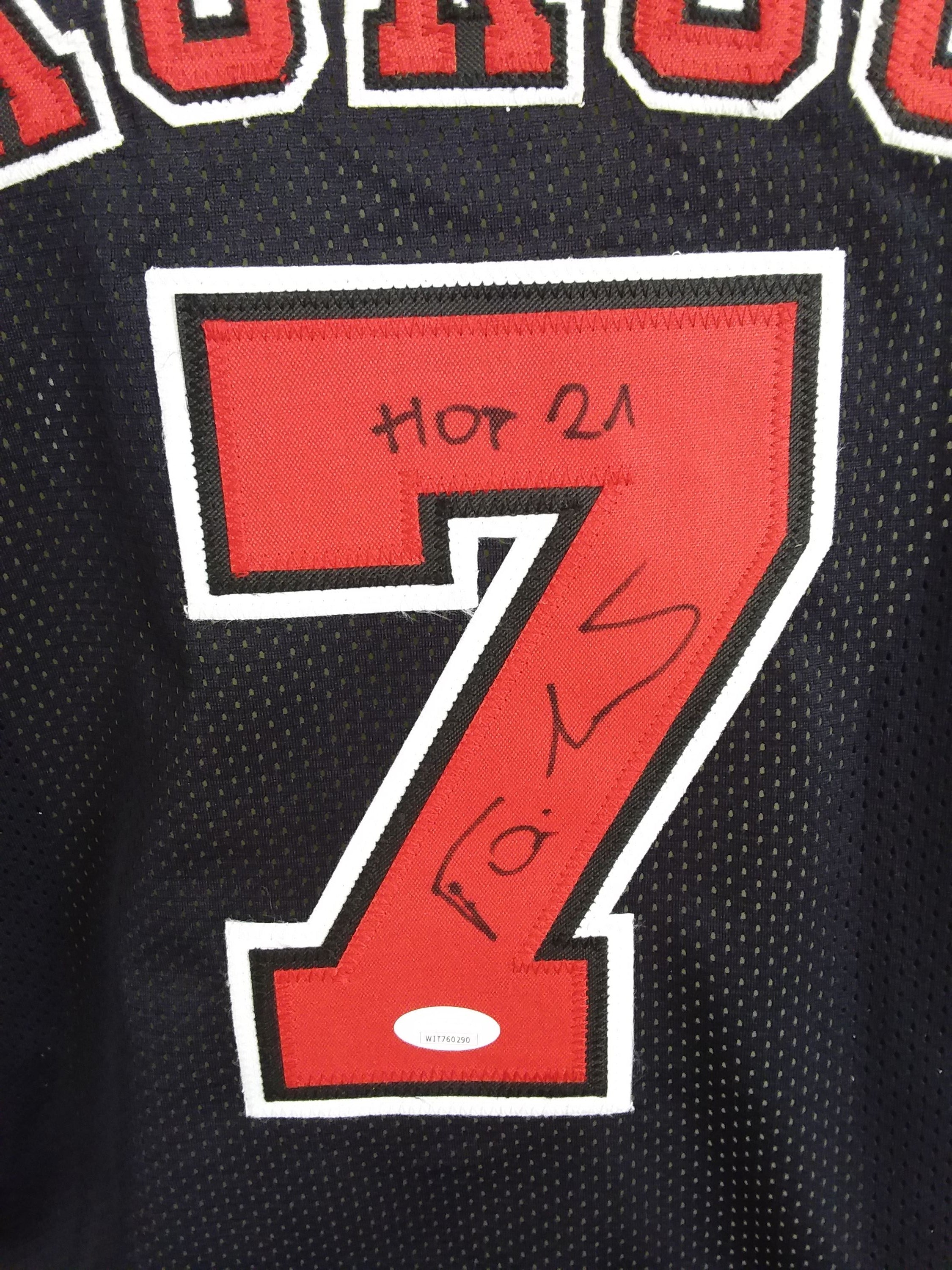 Basketball jersey Toni Kukoc signed NBA Chicago Bulls Croatia New Coa XL