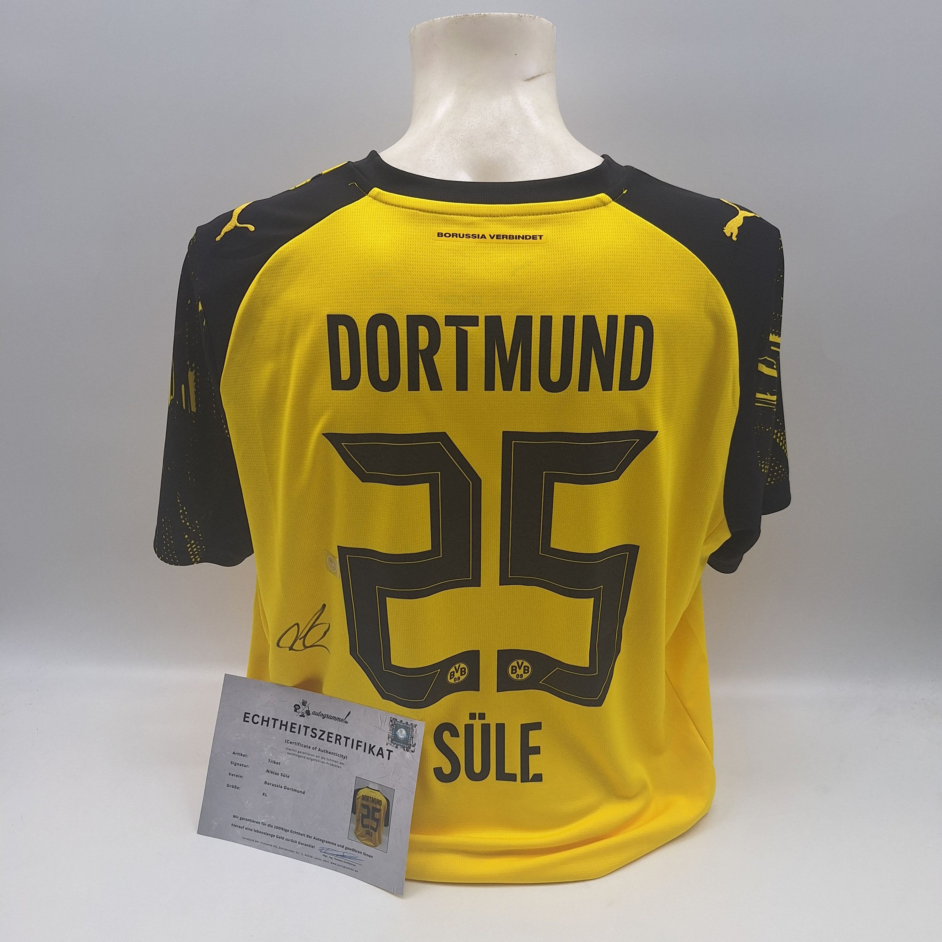 Borussia Dortmund Trikot Niklas Süle signiert BVB Autogramm Puma neu XL