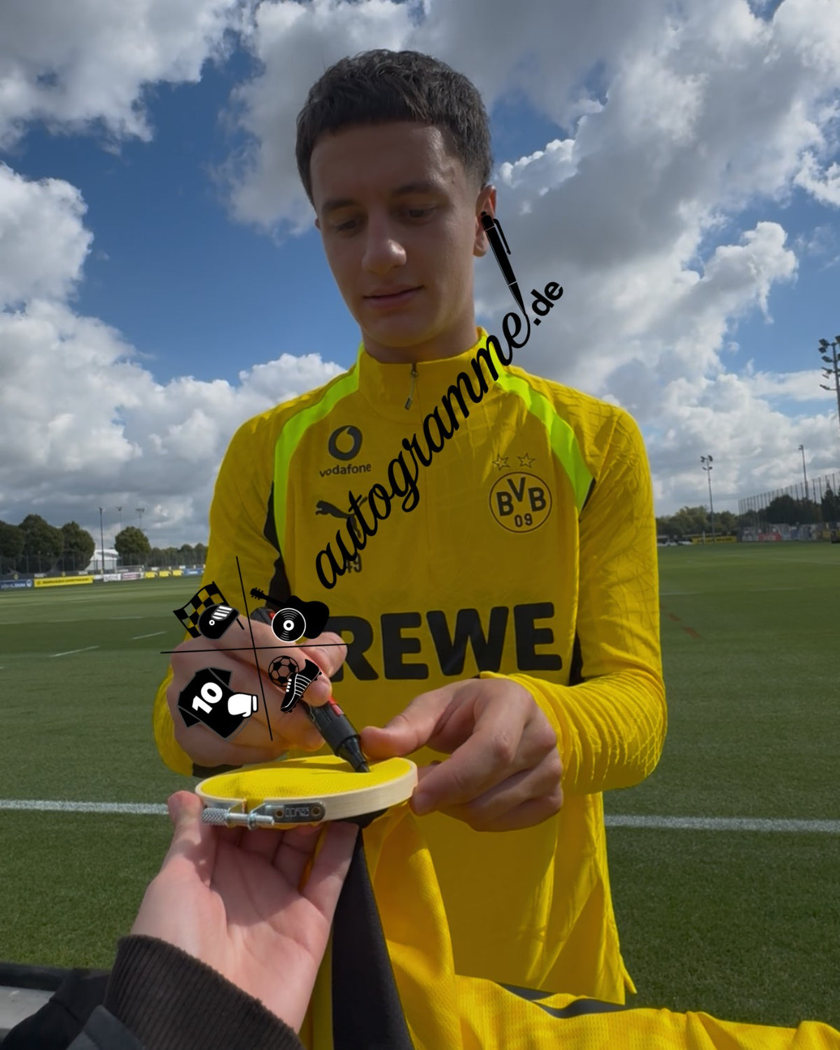 Borussia Dortmund Trikot Luca Reggiani signiert Autogramm zertifiziert L