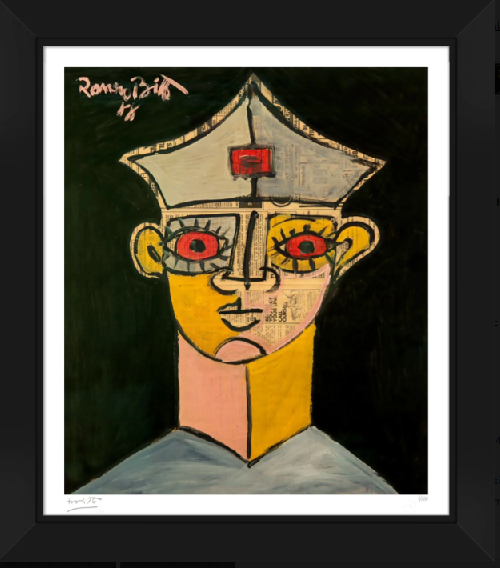 Night Sailor - Framed Romero Britto Druck in a limited edition