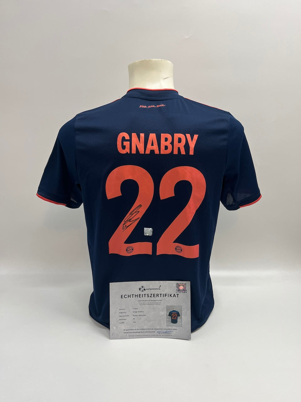 Bayern Munich jersey signed by Serge Gnabry, Adidas 176