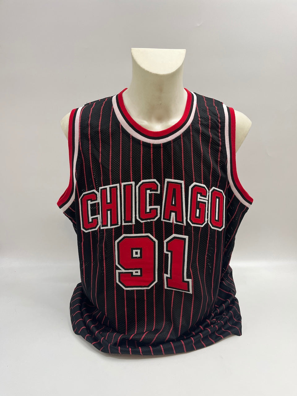Chicago Bulls Jersey Dennis Rodman Signed NBA Basketball COA XL