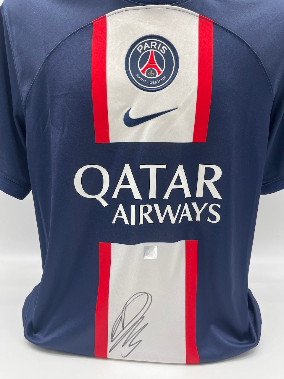 PSG Trikot Desire Doue signiert Autogramm Nike COA XL