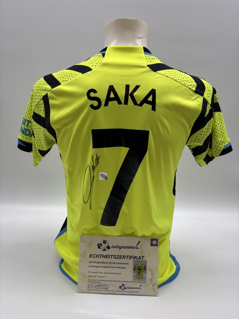 FC Arsenal Trikot Bukayo Saka signed Adidas Coa Football XS