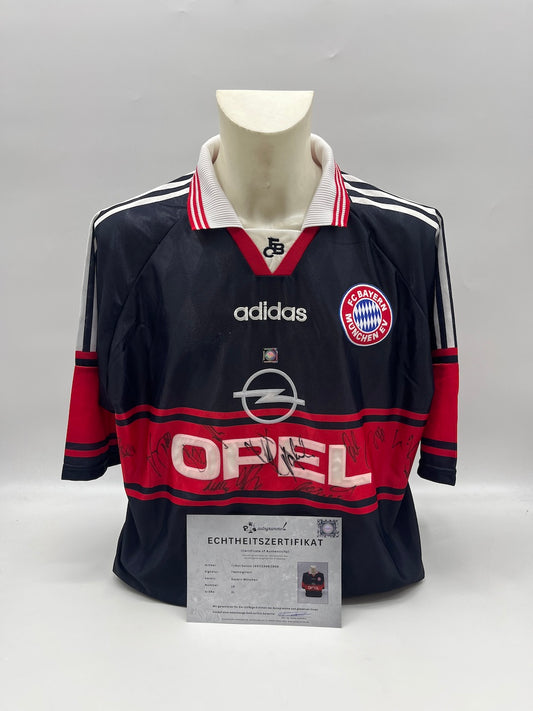 Bayern München Trikot 1997/1998/1999 Teamsigniert Autogramm Adidas XL