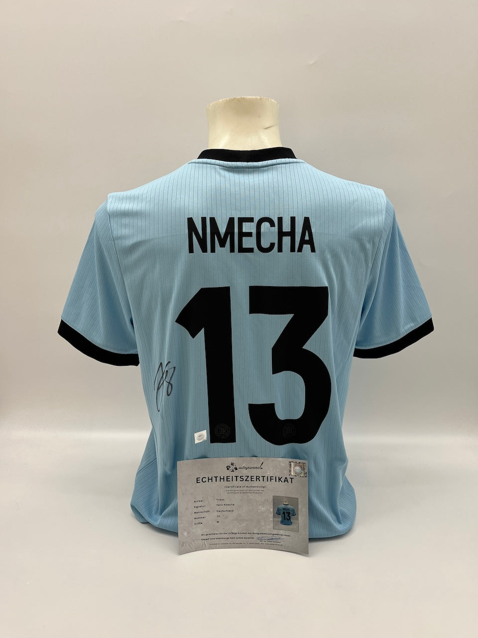 DFB Trikot Felix Nmecha signiert Autogramm Adidas COA M