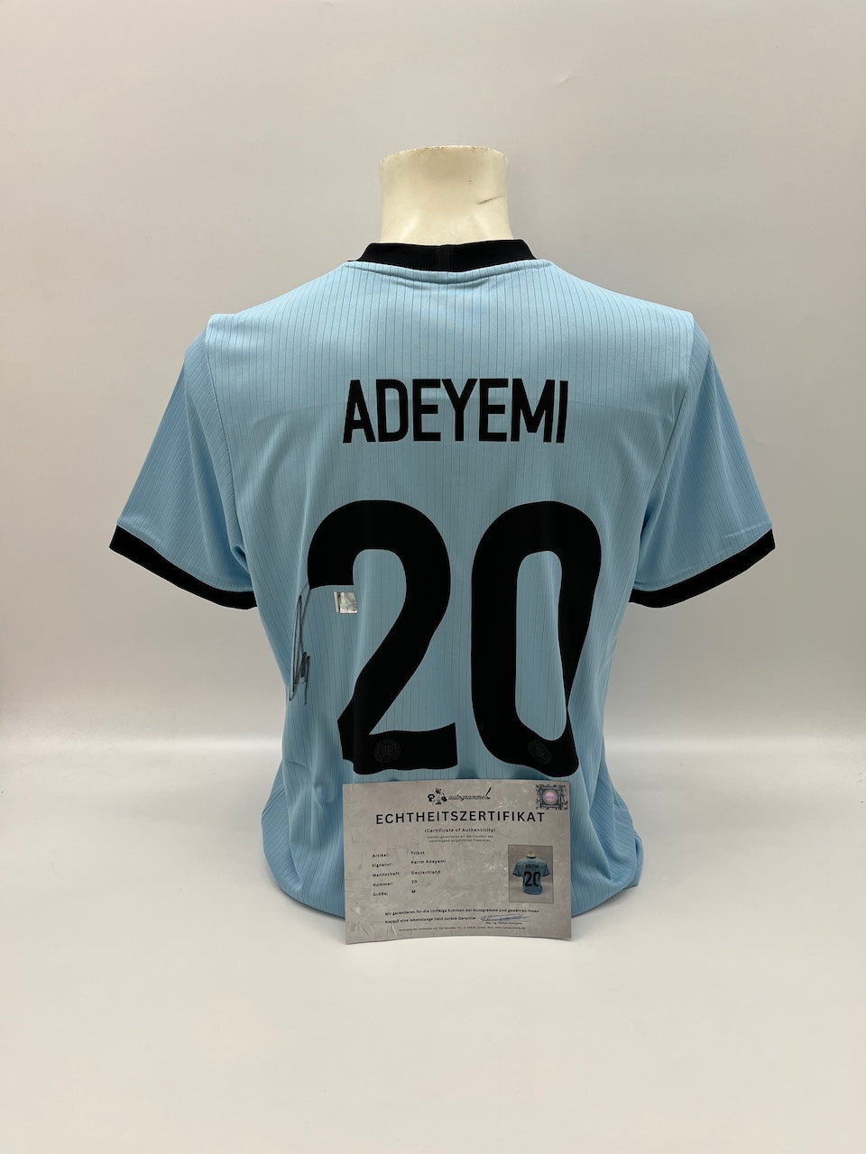 DFB Trikot Karim Adeyemi signiert Autogramm Adidas COA M