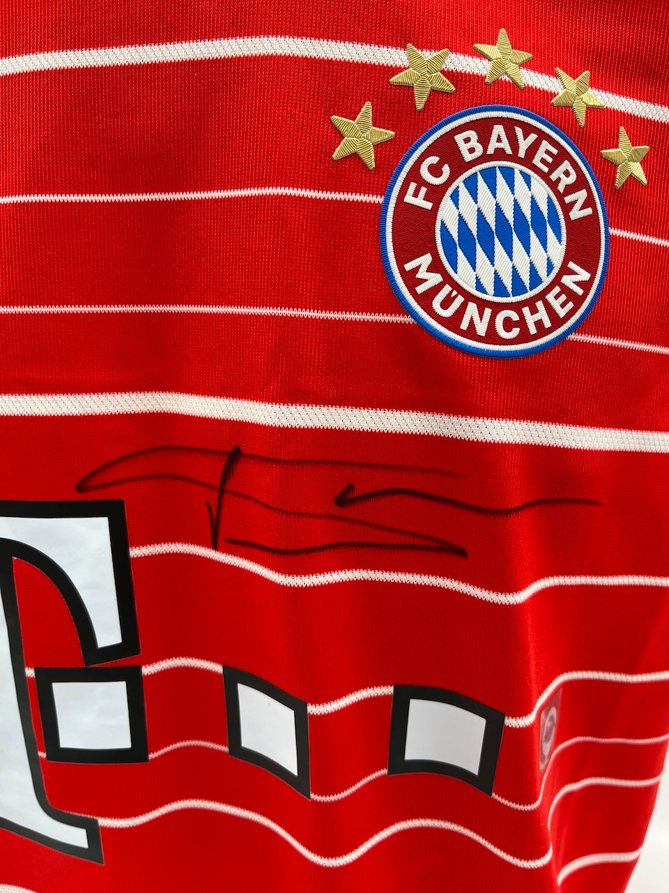 Bayern München Trikot Aleksandar Pavlovic signiert Autogramm Adidas COA M