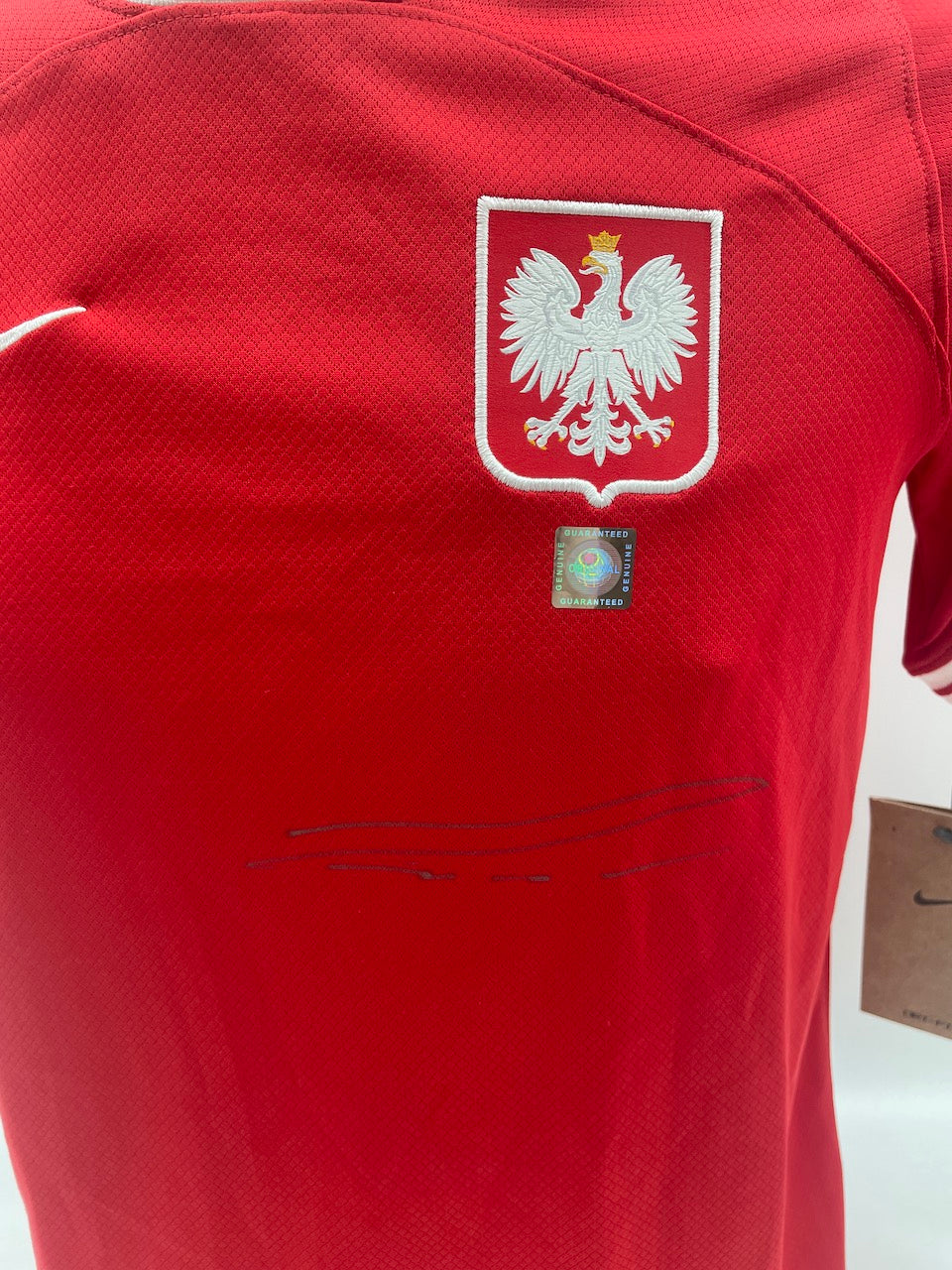 Poland training shirt lukasz piszczek signed autograph Nike new COA 158-170
