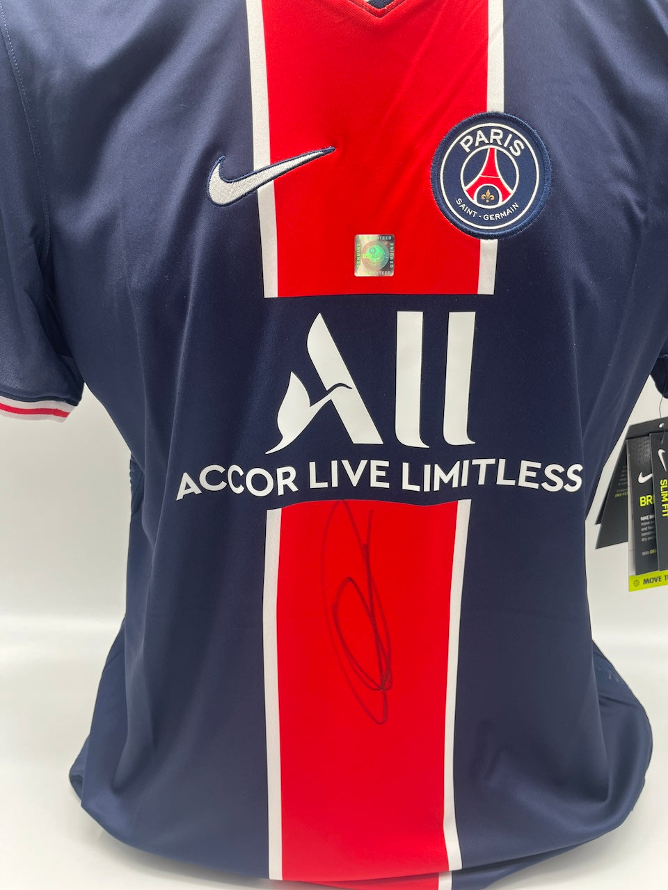 PSG Damen-Trikot Ousmane Dembele signiert Autogramm Nike COA XL