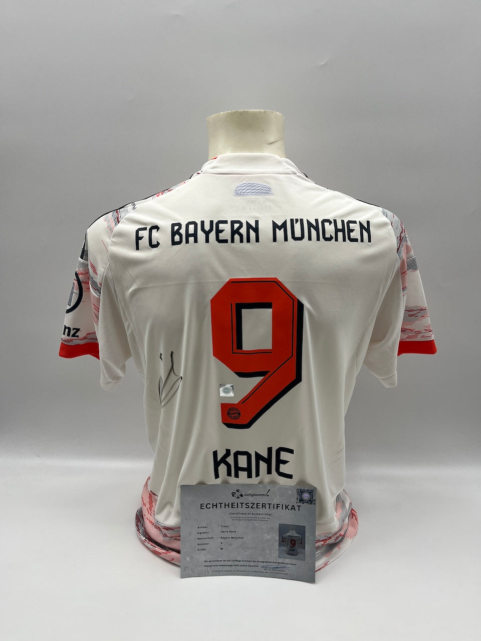 Bayern München Trikot Harry Kane signiert Autogramm Adidas COA M