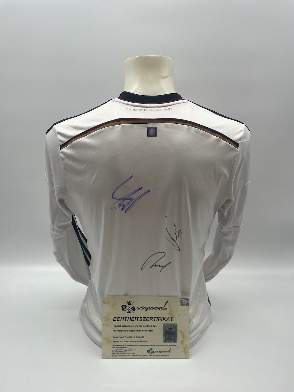 DFB jersey Rudy, Kimmich and Gnabry signed Adidas Coa Autogram M