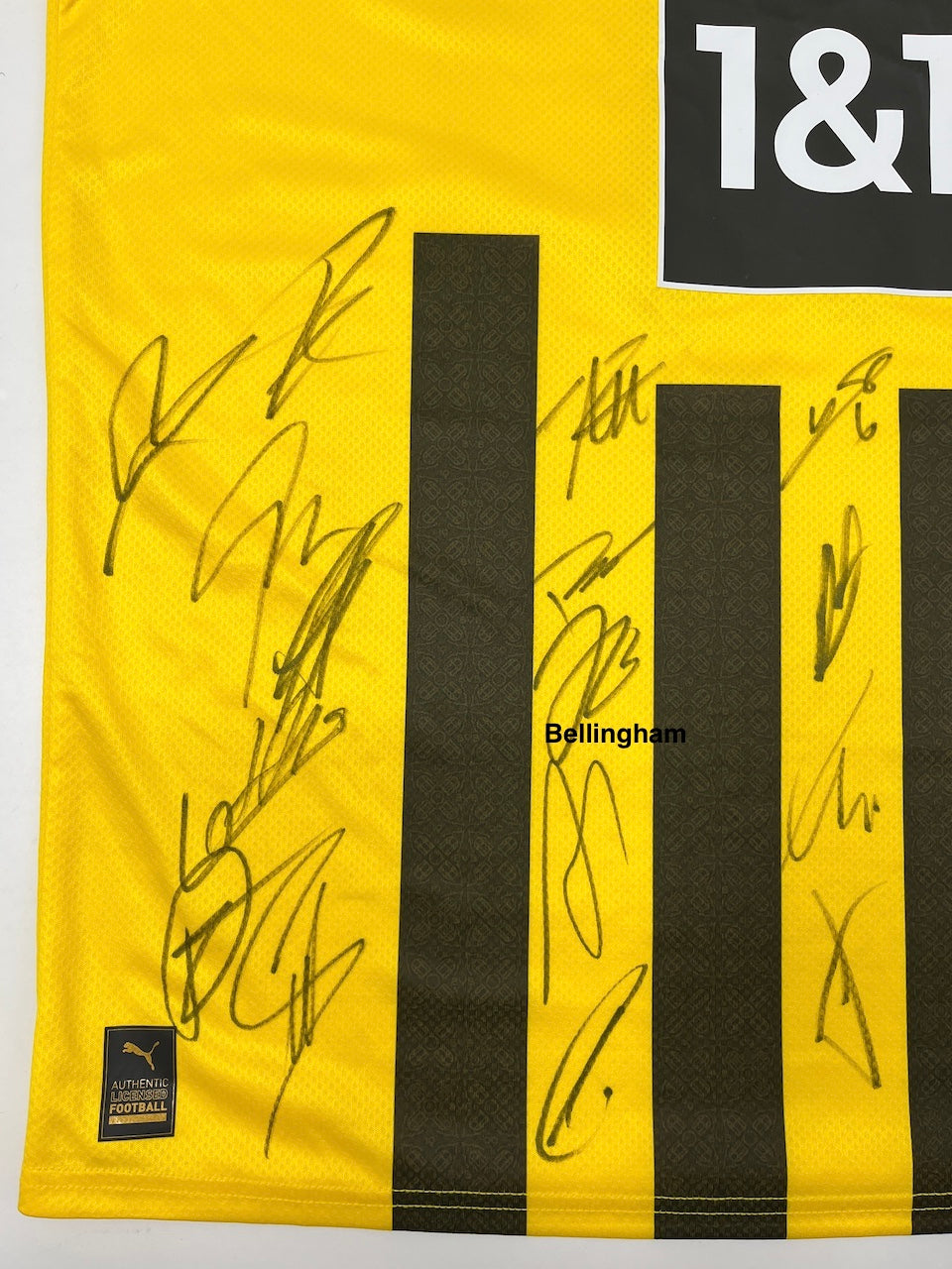 BVB Trikot 2022/2023 Teamsigniert Borussia Dortmund COA Puma Bellingham XL