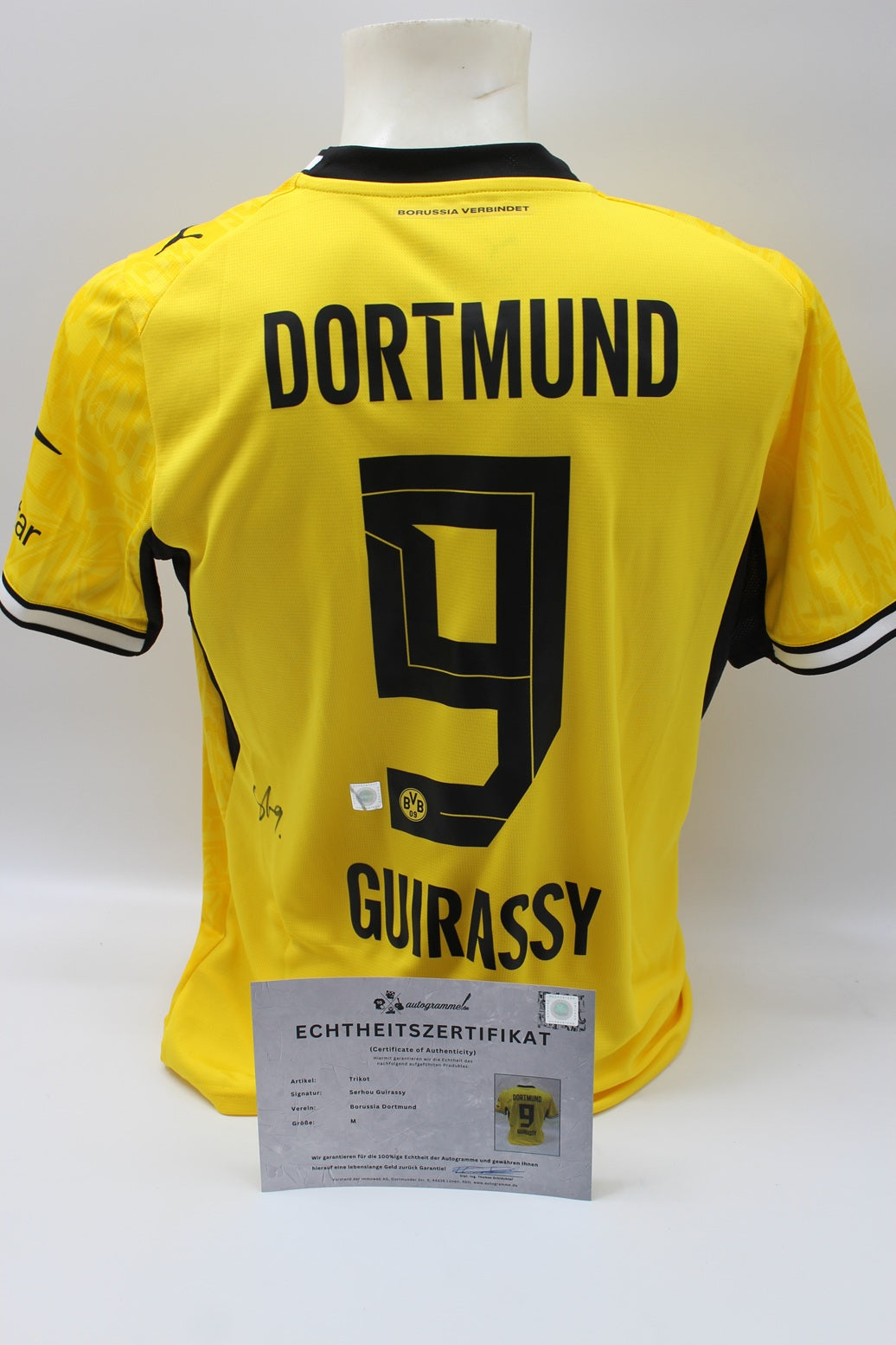 Borussia Dortmund Trikot Serhou Guirassy COA BVB Puma neu M 26/27