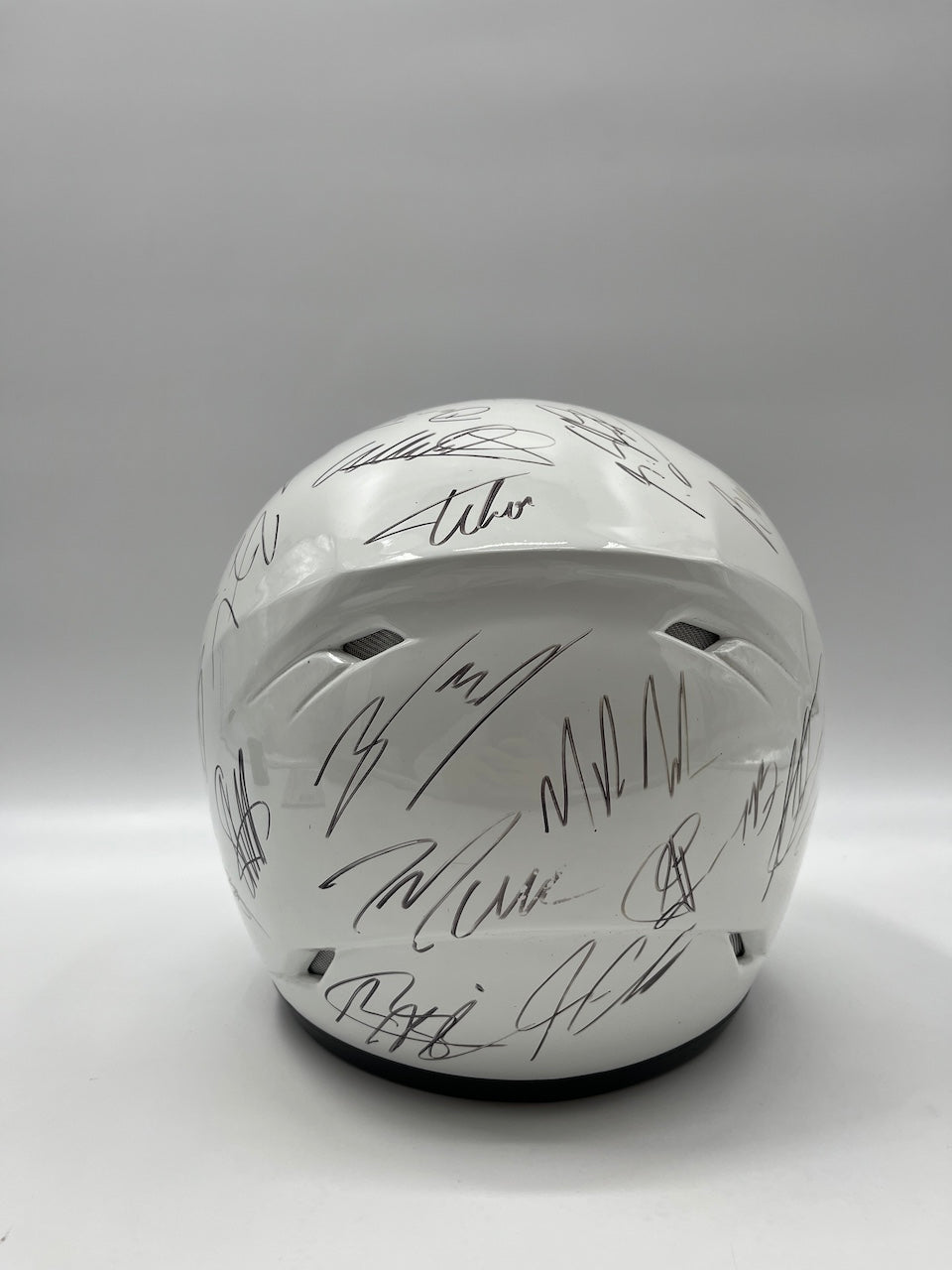 Formel 1 Helm unterschrieben von 24 Fahrern Unterschrift Michael Schumacher