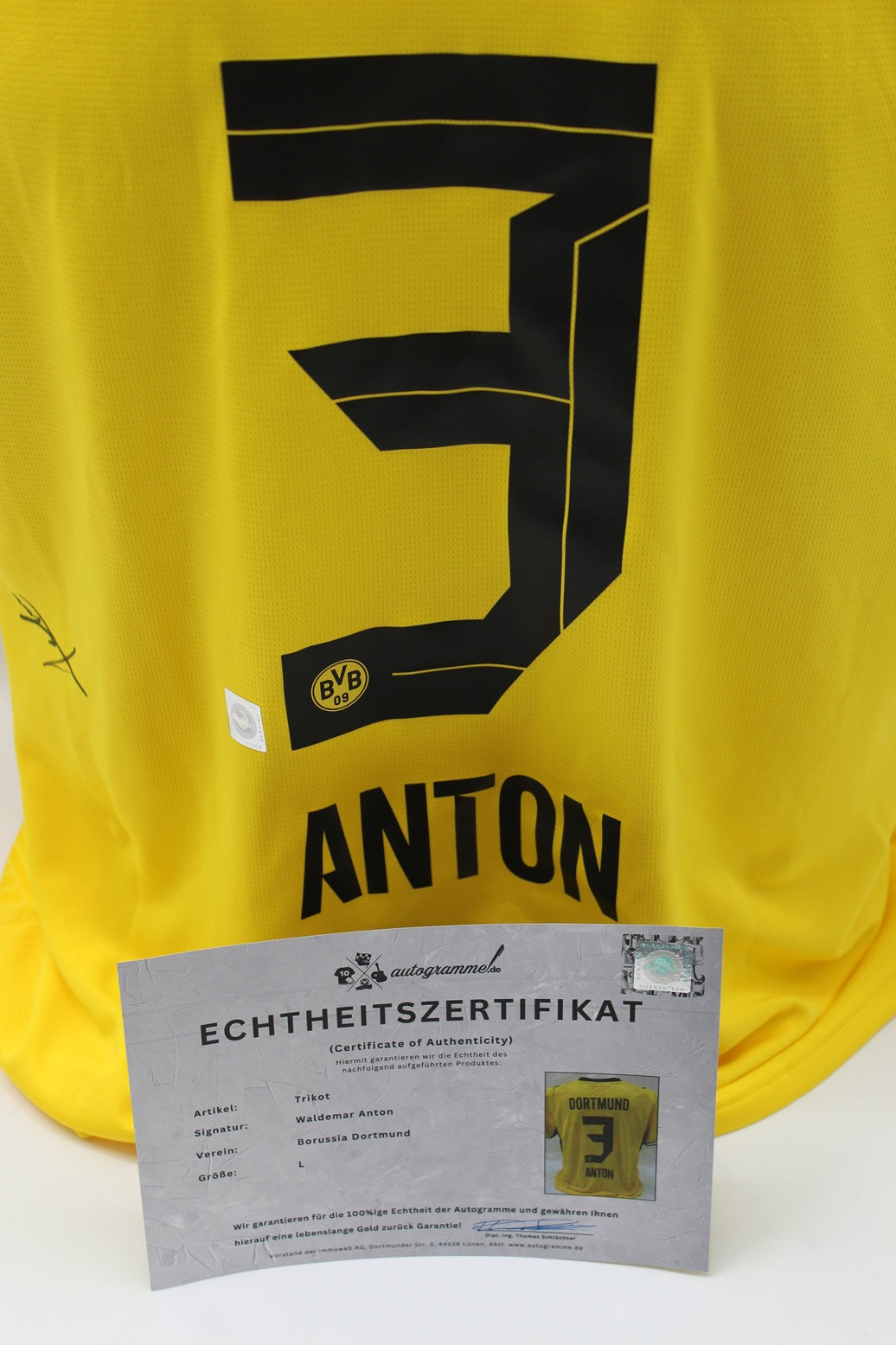 Borussia Dortmund Trikot Waldemar Anton COA BVB Puma neu L 26/27