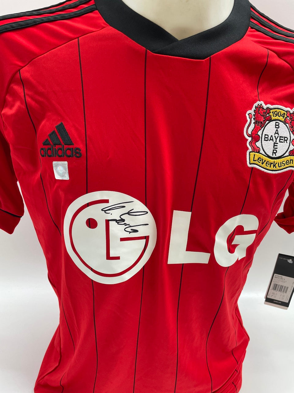 Bayer Leverkusen jersey Ulf Kirsten signed autograph coa adidas 176