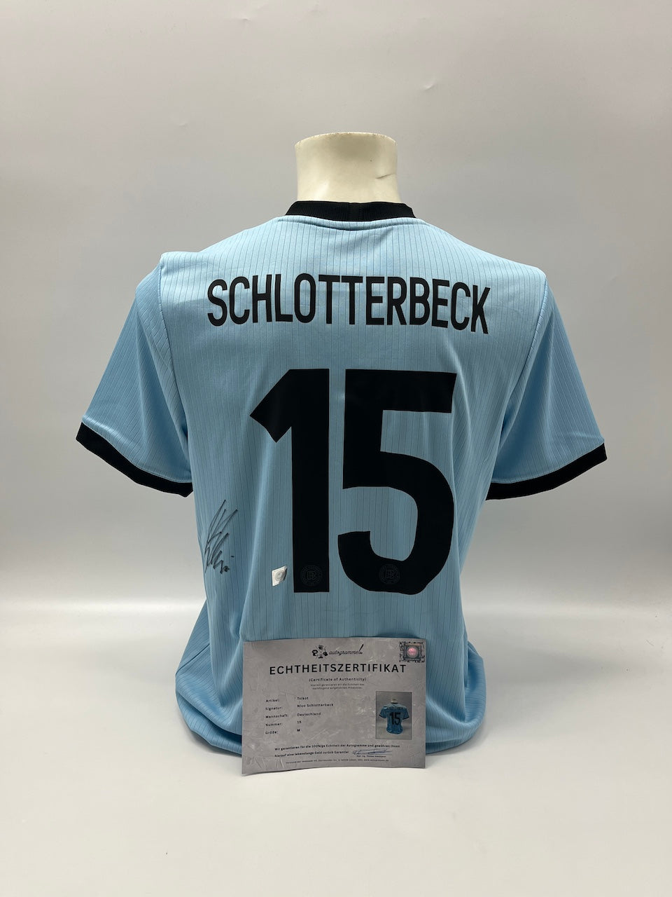 DFB Trikot Nico Schlotterbeck signiert Autogramm Adidas COA neu M