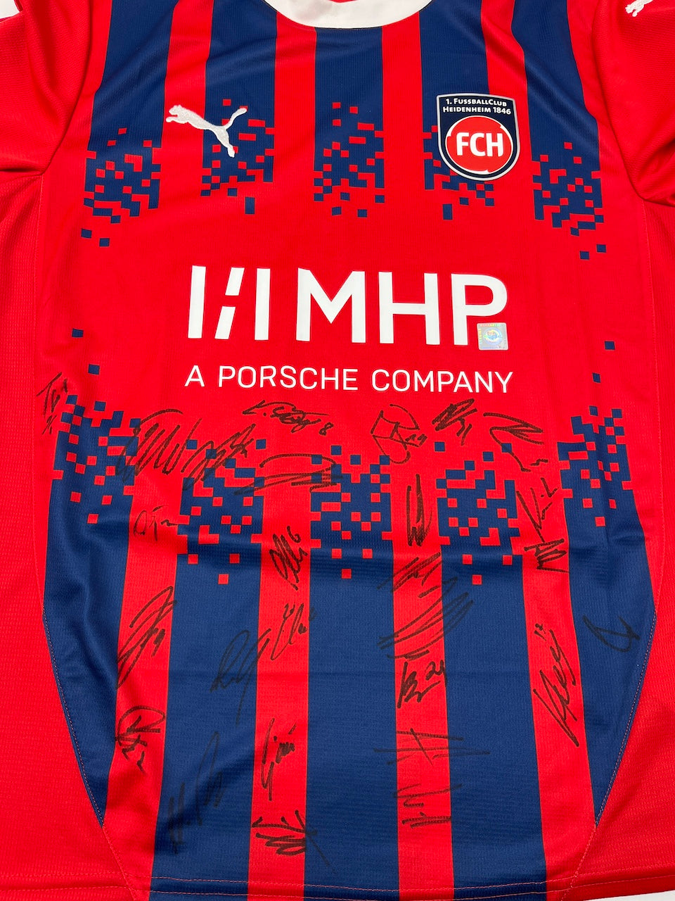 FC Heidenheim Trikot 2024/2025 Teamsigniert COA Nike neu M