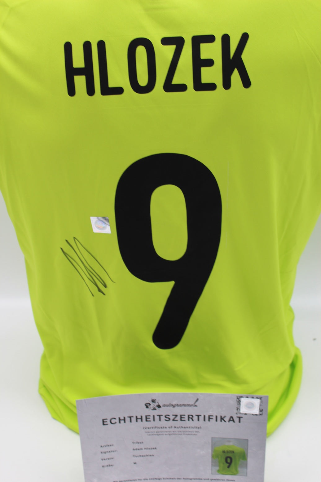 Tschechien 2020 Trikot Adam Hlozek signiert COA Autogramm neu M