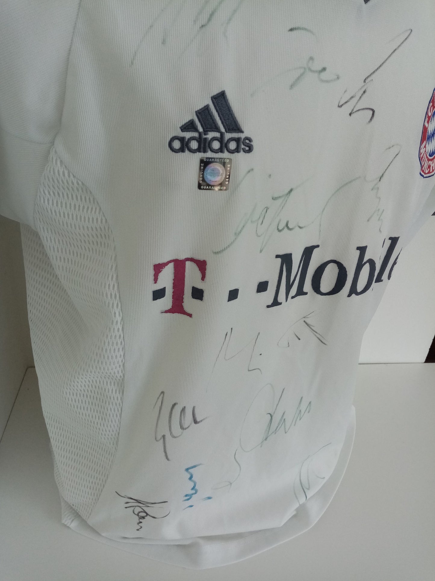 Bayern Munich jersey 02/03 03/04 team signed football Bundesliga Coa adidas M