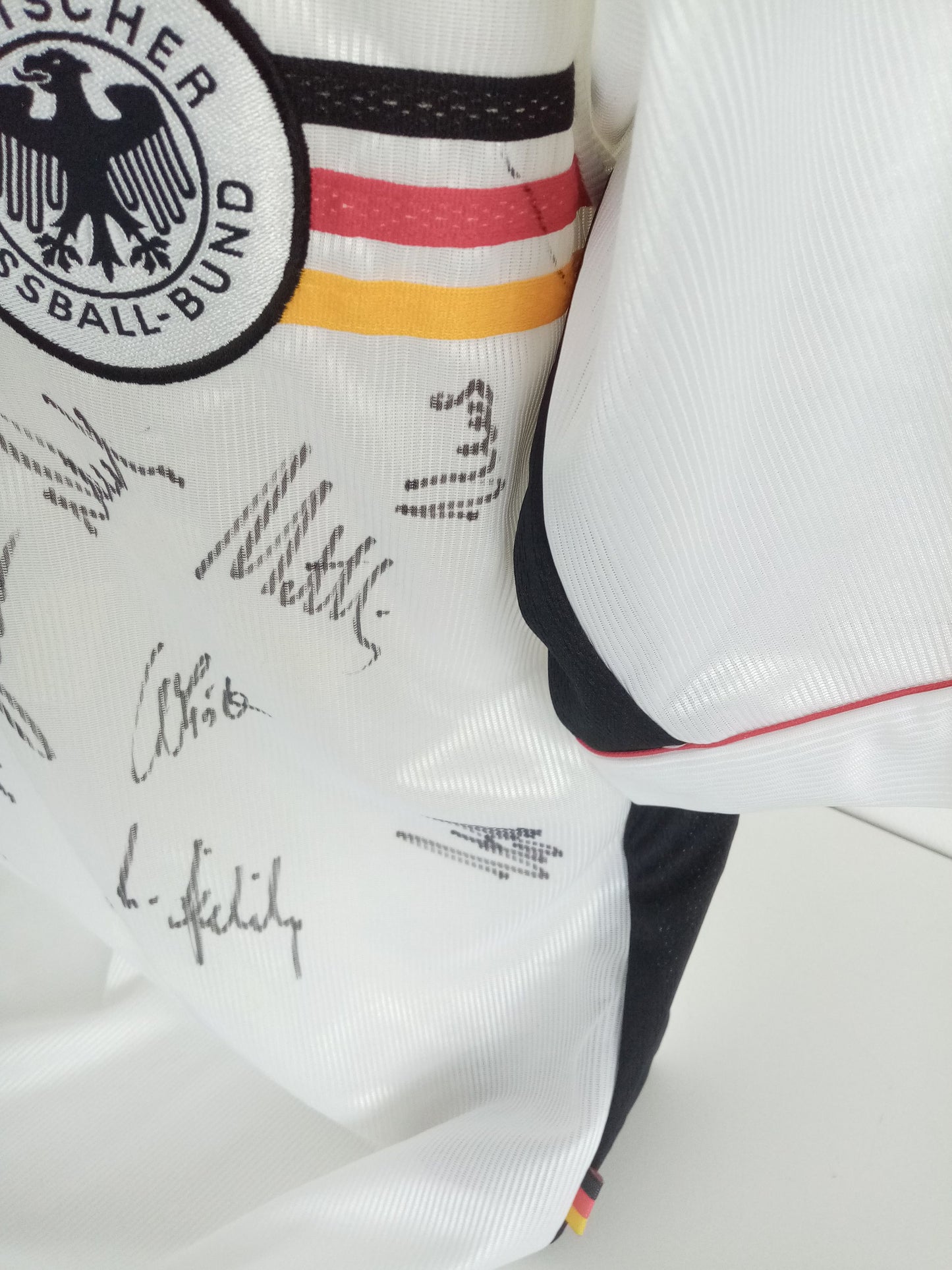 Germany jersey World Cup 1998 team signed COA autograph football DFB adidas XL