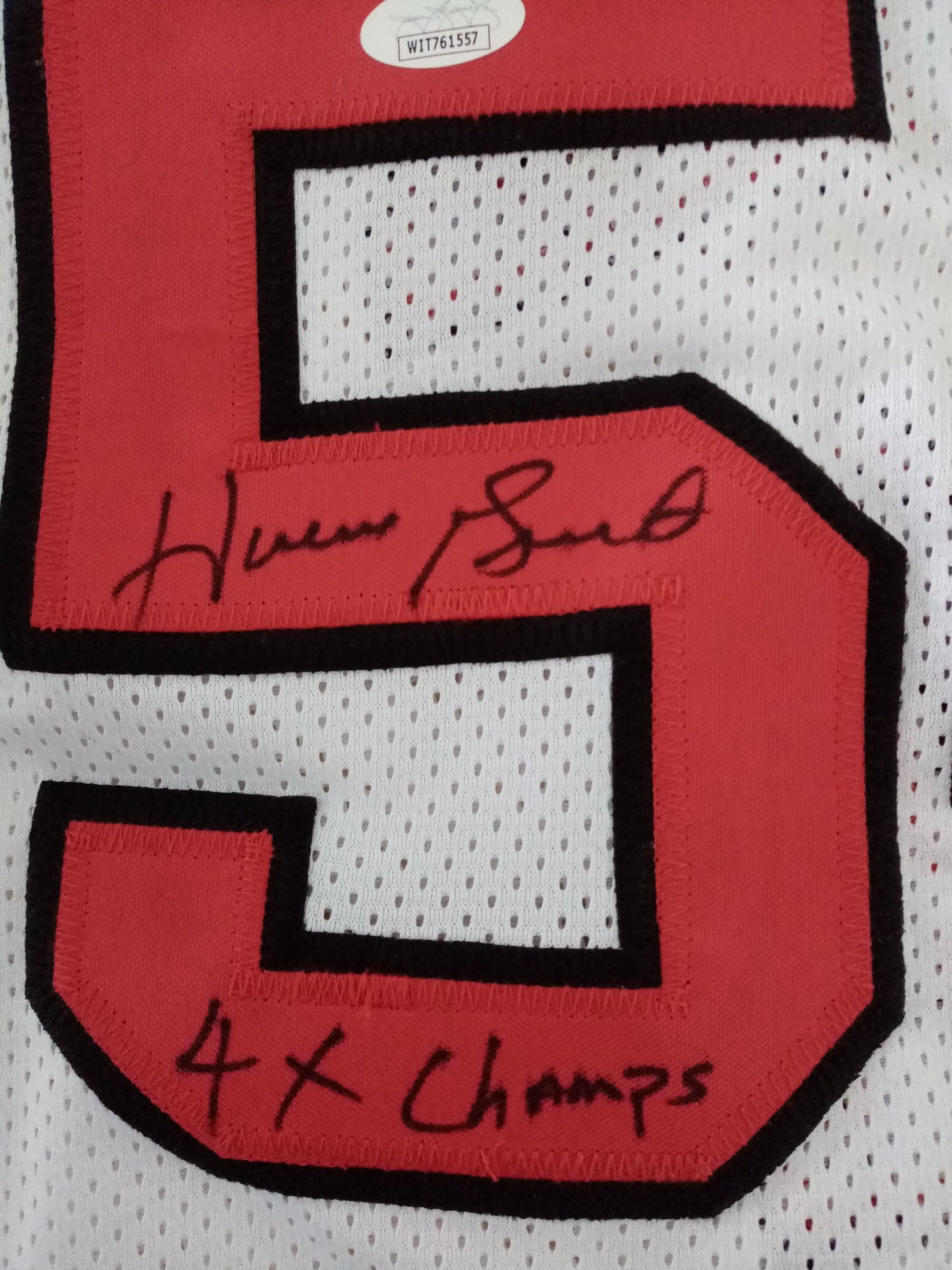 Basketball jersey Horace Grant signed NBA Chicago Bulls Coa XL