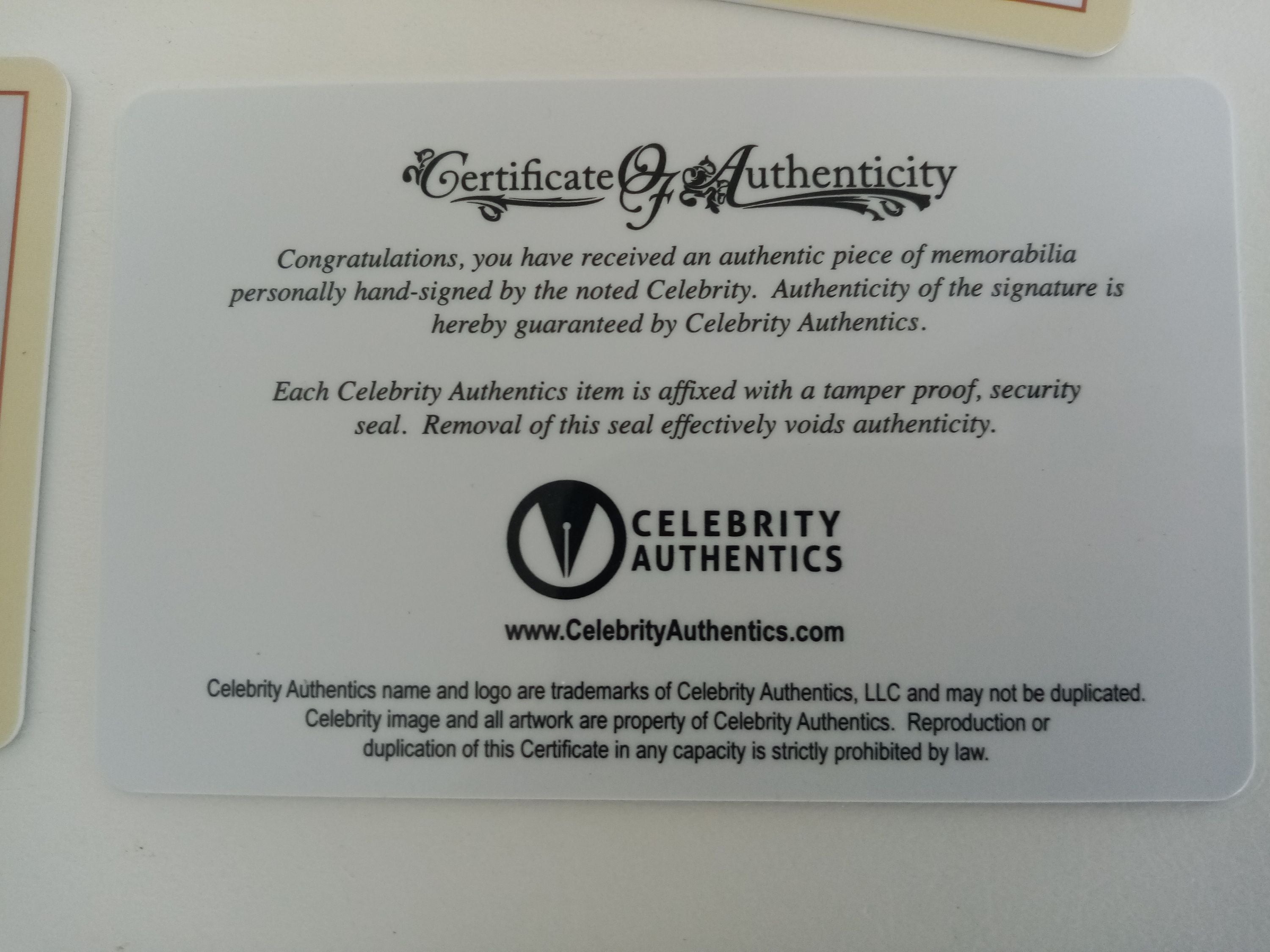 Back to the future model car signed by the actors of the film