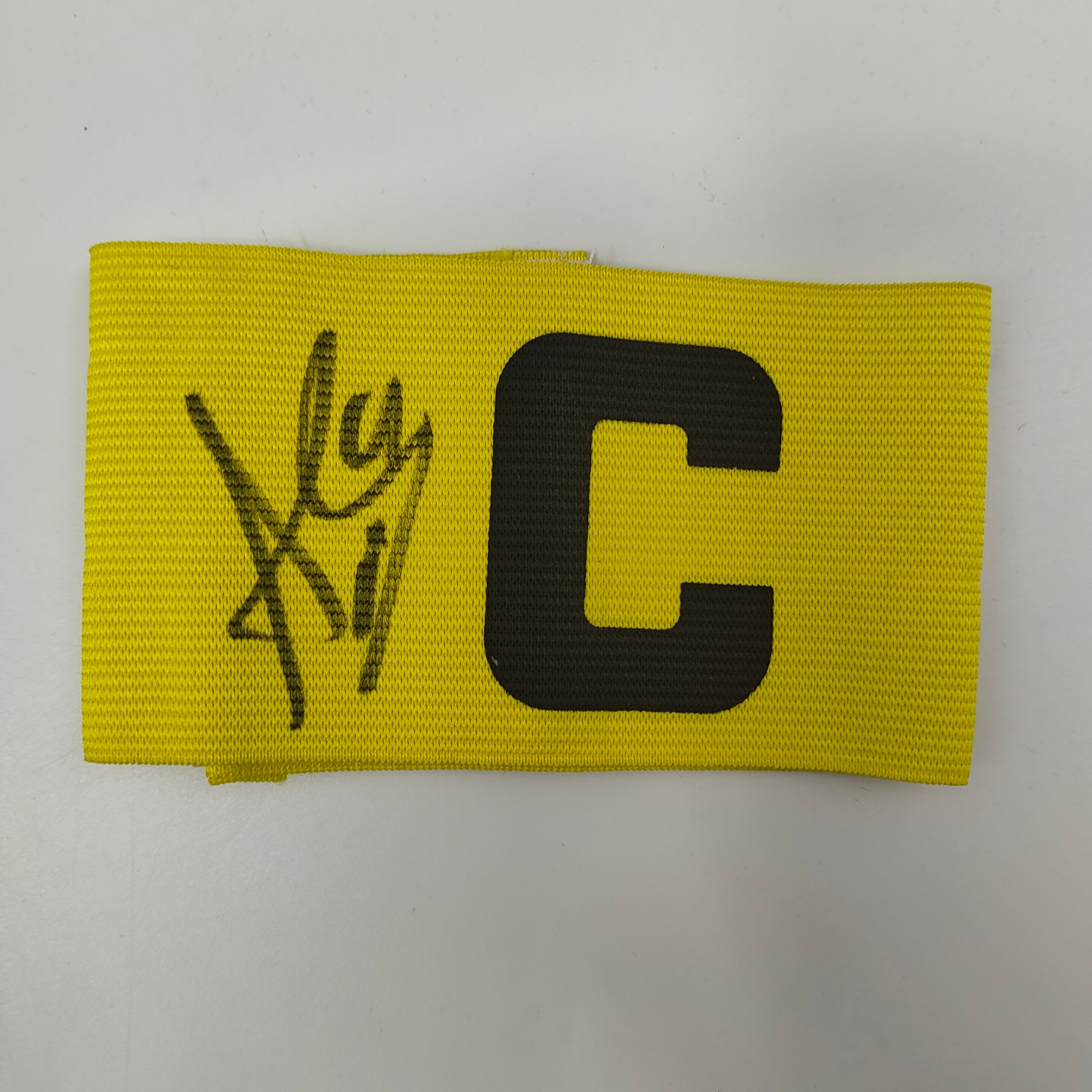 Kapitänsbinde Andre Schürrle signiert im Rahmen BVB Fußball Autogramm COA