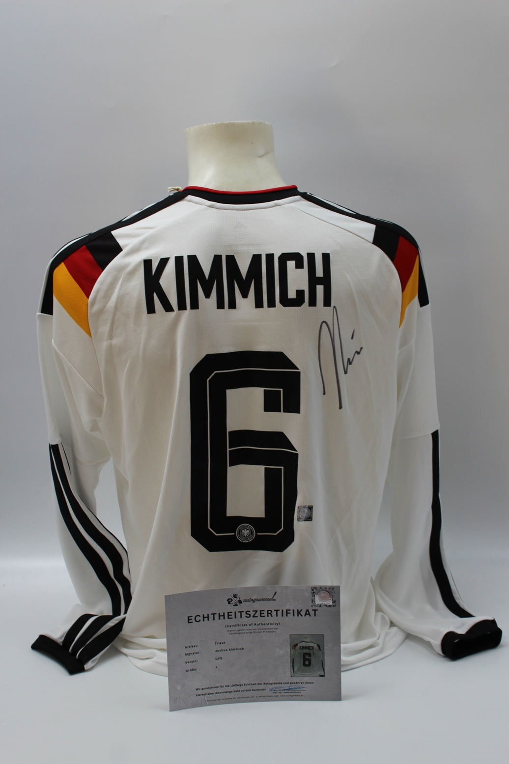 DFB Trikot Joshua Kimmich WM 2026 signiert Autogramme Adidas COA neu L