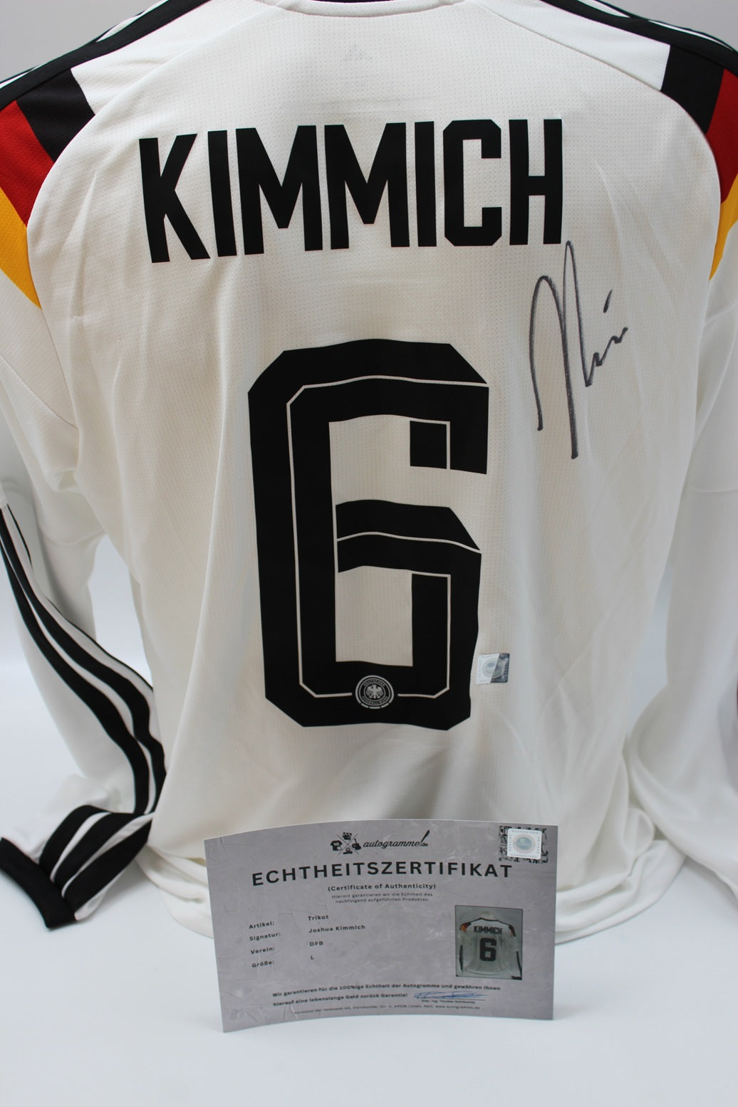 DFB Trikot Joshua Kimmich WM 2026 signiert Autogramme Adidas COA neu L