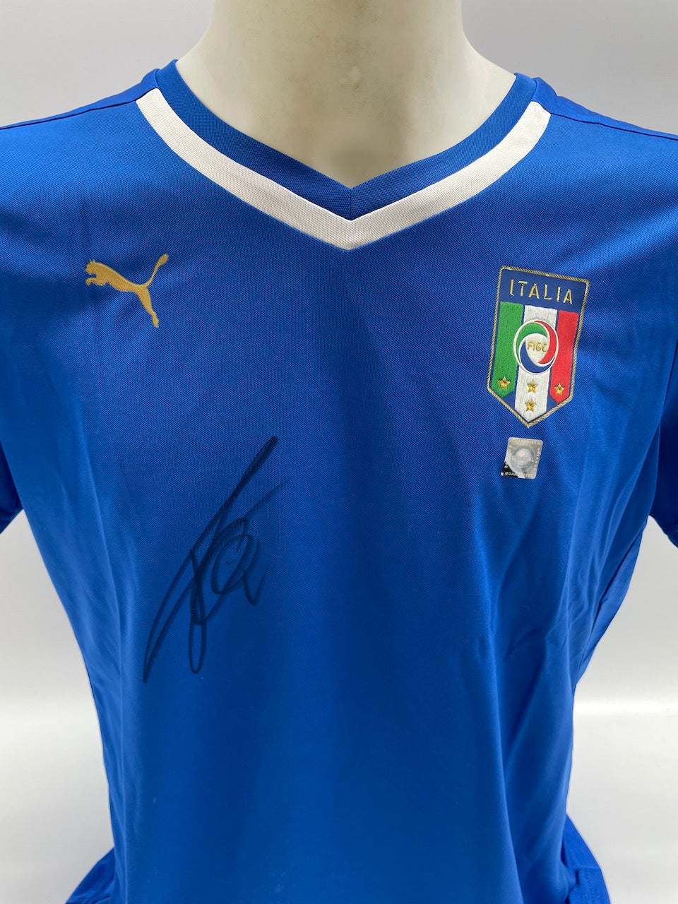 Italy women's shirt Cristiano Piccini signed autograph puma new XL