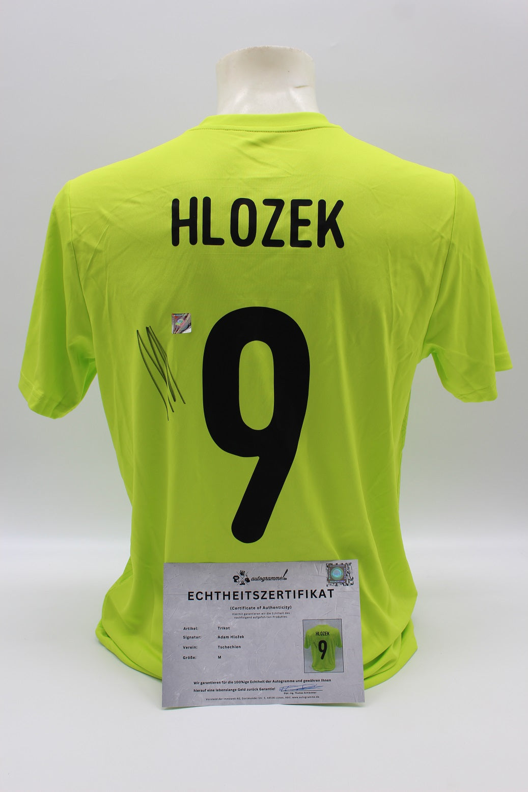 Tschechien 2020 Trikot Adam Hlozek signiert Autogramm neu COA M